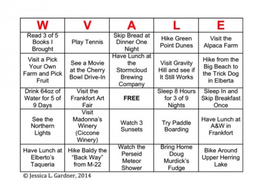 Watervale Bingo Card 1